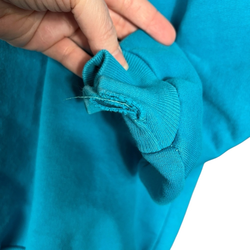 Vintage 80s/90s M.S. Dreamward Crewneck Sweatshirt Men’s Large Teal Nautical USA - Picture 4 of 9
